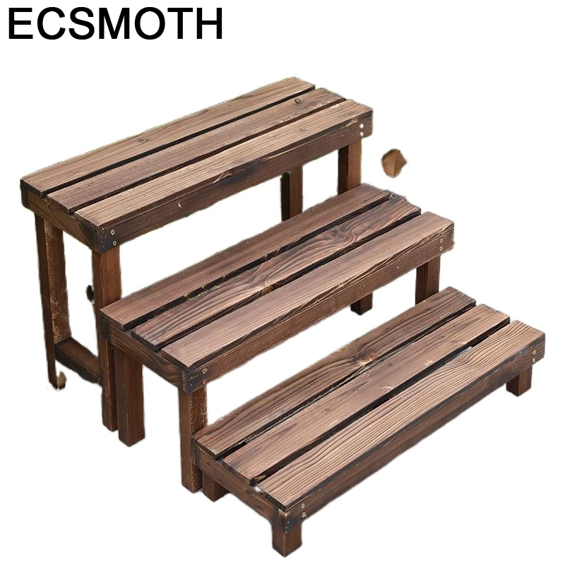 Деревянные полки для украшения интерьера подставка растений балкона