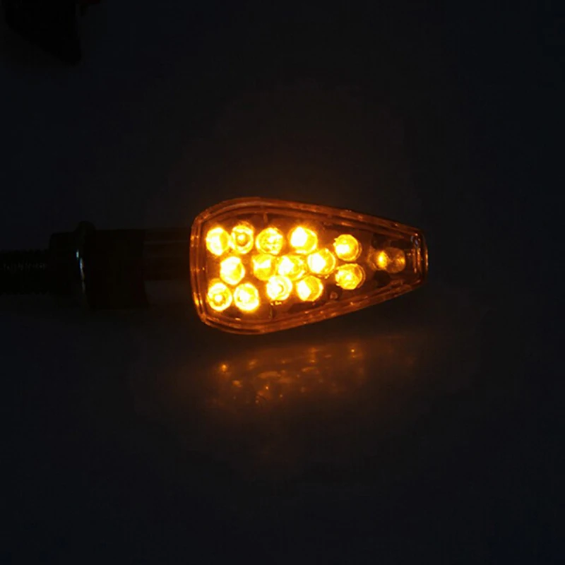 

1pc Motorcycle Front&Rear Turn Signal Lights Steering lamp Super bright waterproof LED Steering Light