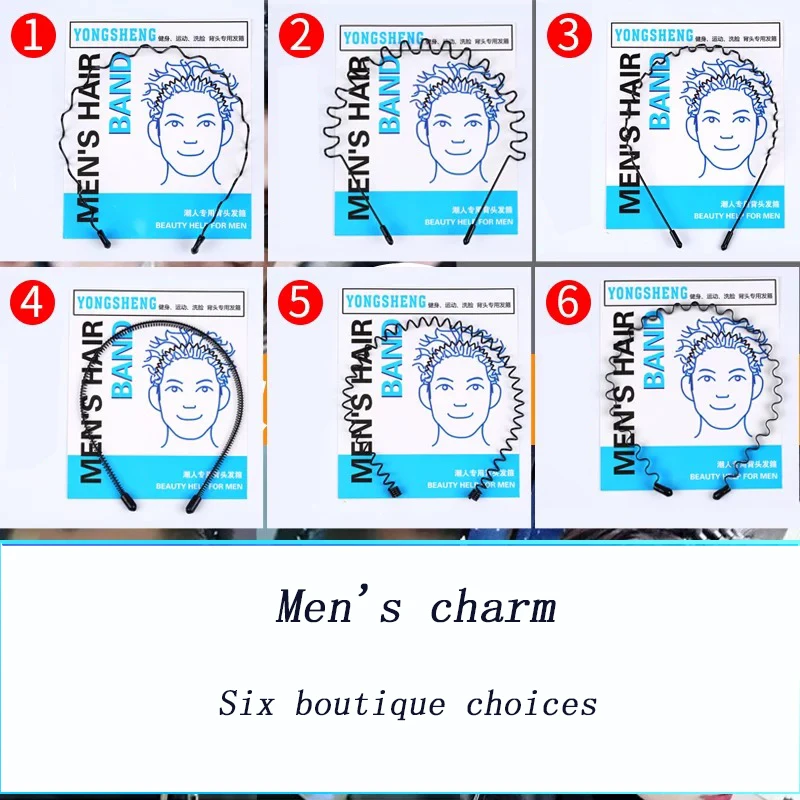 

1pce Unisex Trend Black Wave Hair Band Shampoo Band Hair Styling Tools Accessories Headdress Hair Accessories Headband Band