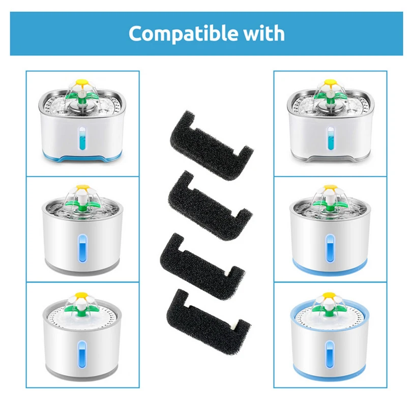 

Sponge Filter for Pet Cat Water Fountain Replacement Cat Fountain Foam Filter