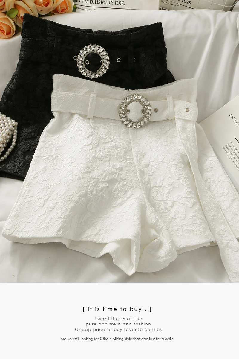 

2021 Summer women strappy high-waist Shorts