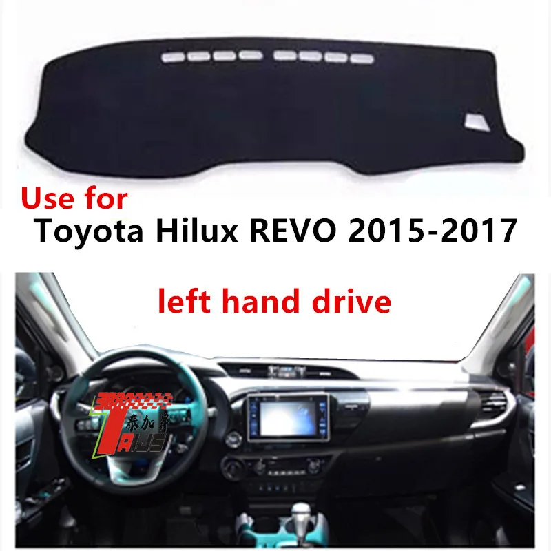 

TAIJS Factory anti UV New Arrival Polyester Fibre Car Dashboard Cover For TOYOTA Hilux REVO 2015-2017 Left hand drive