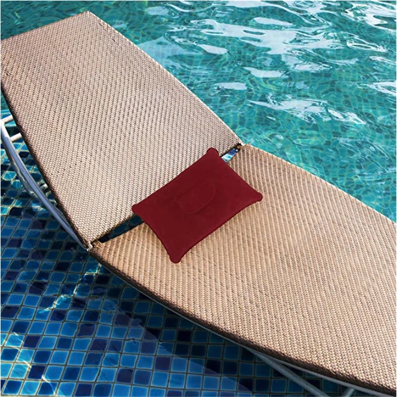 Портативная мягкая Сверхлегкая надувная плюшевая подушка для сна путешествий