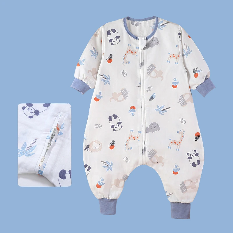 Спальный мешок с рисунком панды для маленьких мальчиков и девочек сетчатая