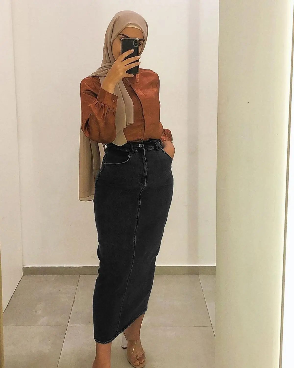 Фото Women's Jeans Long Skirt Faldas Mujer Moda Bottoms Bodycon Pencil High Waist Ramadan Jupe Longue Femme Spodnica Islamic Baju Women's Jeans Long Skirt Faldas Mujer Moda Bottoms Bodycon Pencil High Waist Ramadan Jupe Longue Femme Spodnica Islamic Baju