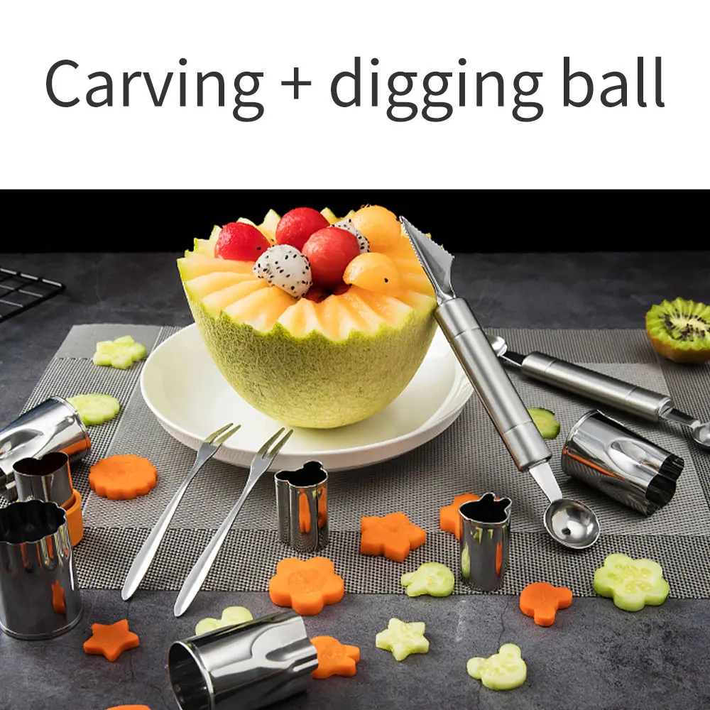 2 в 1 Мороженое Ложка-шарик поделки ассортимент балетное фрукты копания