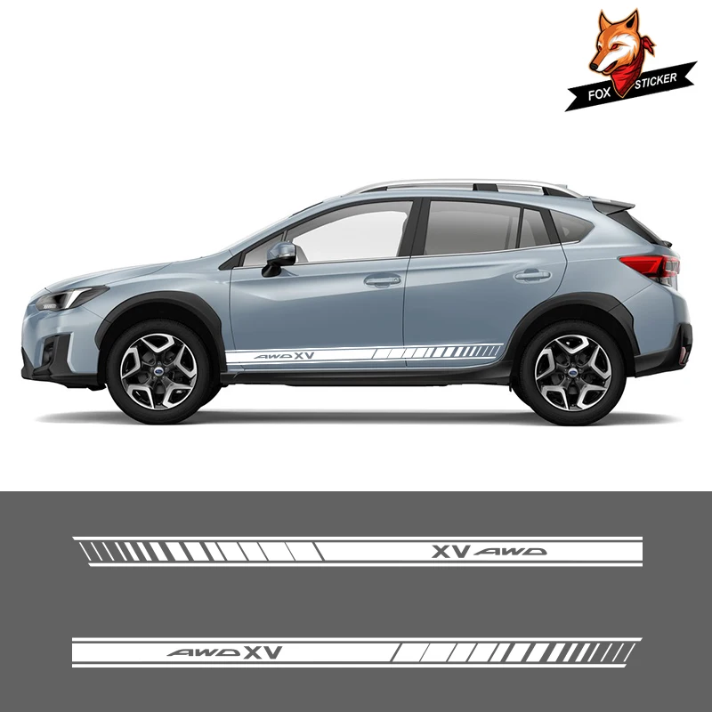 Двусторонняя глянцевая Автомобильная наклейка графика виниловые боковые полосы