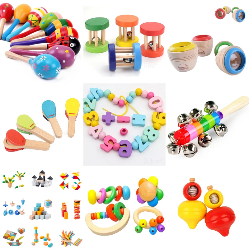 Новая цифровая развивающая деревянная игрушка Монтессори 3D сенсорная