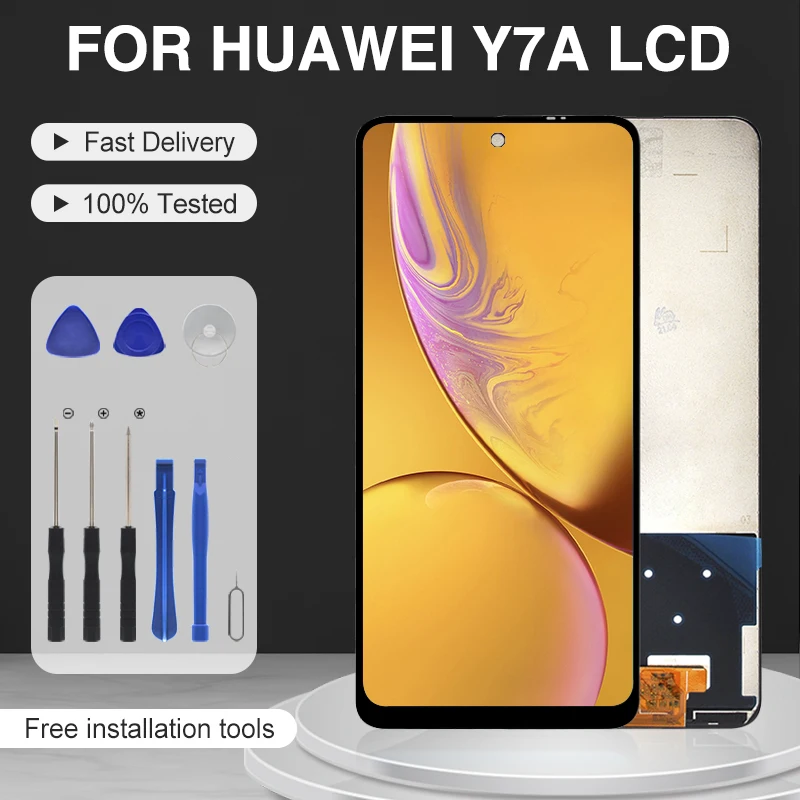 

Catteny 6,67 дюймов для Huawei Y7A Lcd P Smart 2021 дигитайзер экрана в сборе для замены для Honor 10X Lite Touch