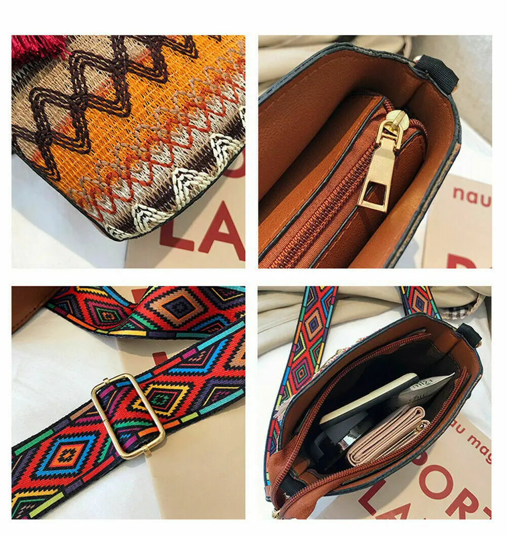 

2020 Fashion New Women Lady Vintage Straw Bag Satchel Handwoven Crossbody Messenger Travel Beach Shoulder bag