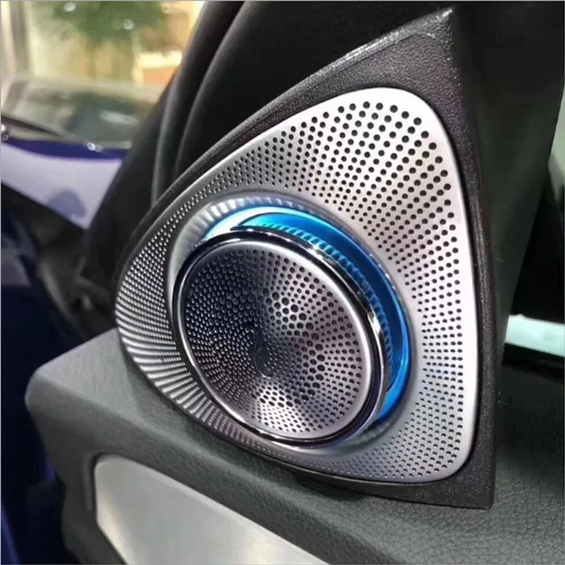 3D Rotating Treble LED Light Atmosphere Lamp Modification Fit For Mercedes-Benz C-Class w205 c180 GLC E-S-Class