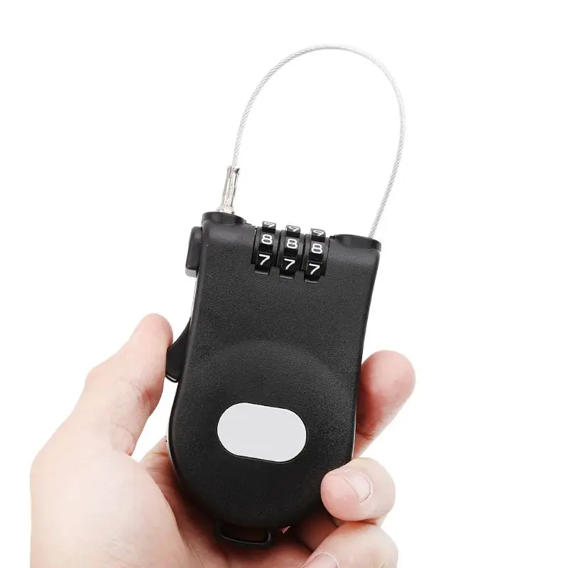 Выдвижной замок с кодовым замком из проволочного троса для улицы ключом|Замки| |