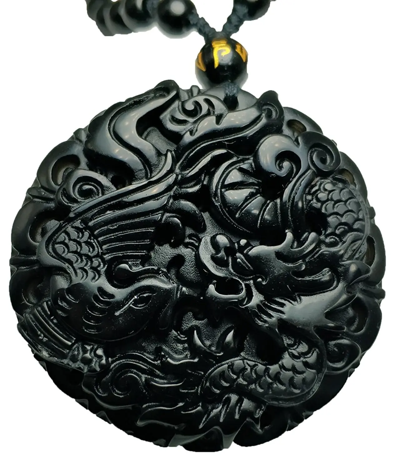 LETSFUN изысканное ювелирное изделие модный Дракон ожерельлье Феникса из