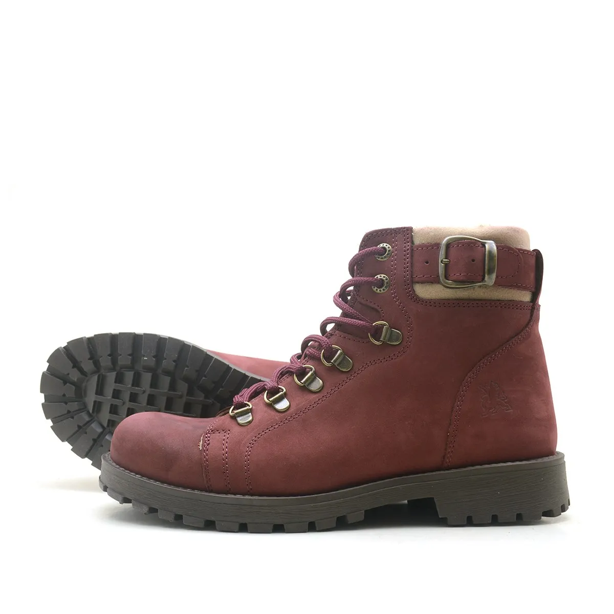 

Rakerplus Griffon Genuine Leather Burgundy Zip Boots