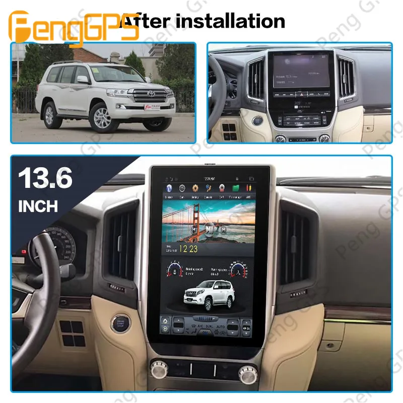 Автомобильный мультимедийный плеер для TOYOTA LAND CRUISER LC200 2016 2020 Android радио аудио