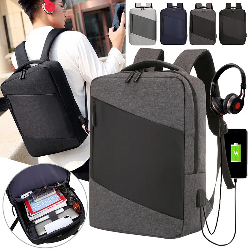HEFLASHOR рюкзаки для ноутбука мужские рюкзаки бизнес ноутбук Mochila водонепроницаемый рюкзак зарядка через usb сумки для путешествий