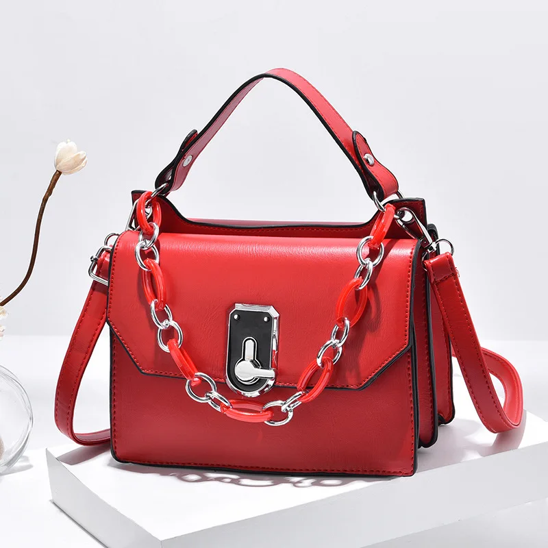 

Женская маленькая квадратная сумка на одно плечо, Осень-зима 2021