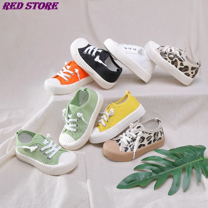 

2020 Autumn New Trend Candy Color Kids Shoes Boys Sneakers Easy Slip On Shallow Little Girls Shoes Kids with Elastic Band C12202