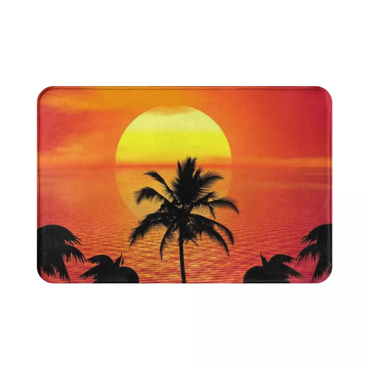 

Sunset Today Polyester Doormat Rug carpet Mat Footpad Non-slip Washable Absorbent Mat Entrance Kitchen Bedroom balcony toilet