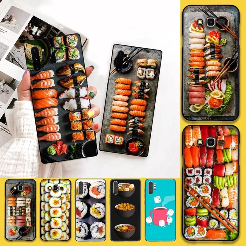 

NBDRUICAI Japanese cuisine Sushi Phone Case For Samsung Galaxy J7 J8 J6 Plus 2018 Prime Note 7 8 9 10 pro