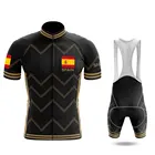 Профессиональная команда Испании Велоспорт Джерси с коротким рукавом комплекты Maillot Ciclismo мужская велосипедная форма летняя одежда Ciclismo Одежда для верховой езды костюм