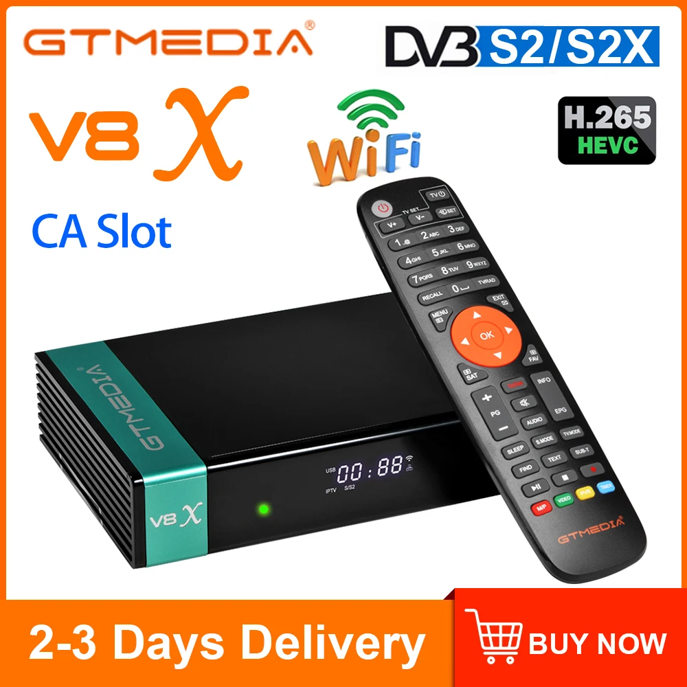 GTMEDIA V8X H.265 DVB-S2 спутниковый ресивер DVB S2 S2X Buildin Wi-Fi CACard Slot TNTsat smart V7 Pro Поддержка usb