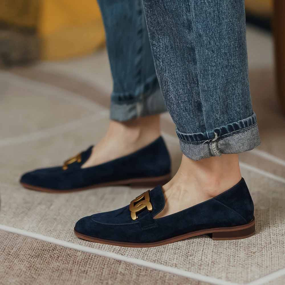 Весна/лето/осень модные женские лоферыженская обувь на плоской подошве из