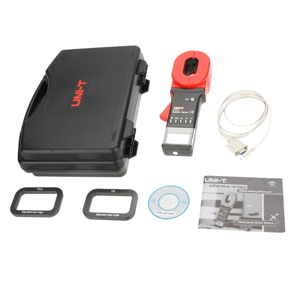 

UNI-T UT276A Auto Range Digital Clamp Earth Ground Resistance Testers Clamp Meters Ohmmeter w/ RS-232 Interface Megohmmeter