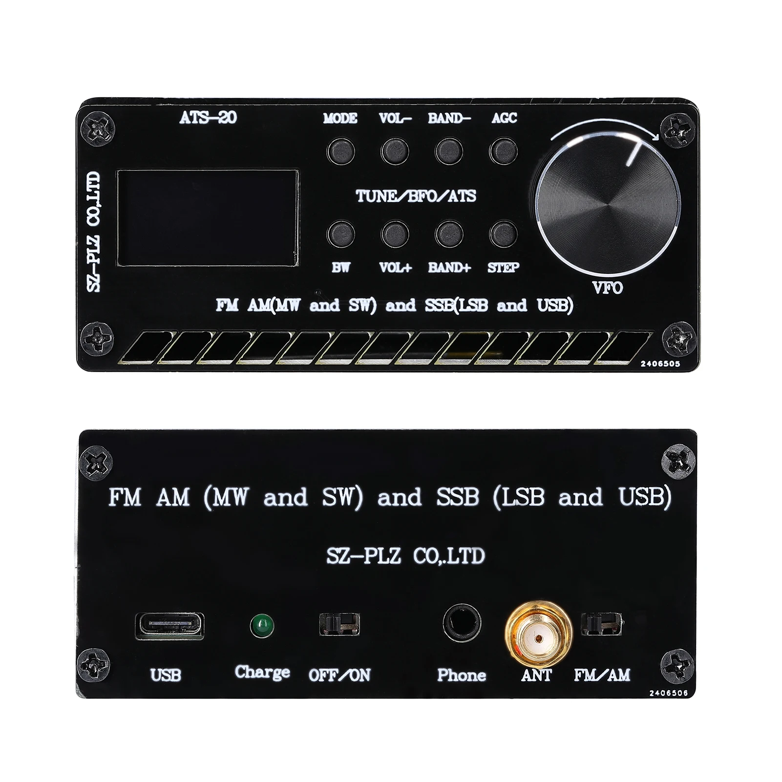 ATS-20 SI4735 Полнодиапазонный радиоприемник FM AM (MW & SW) SSB (LSB USB) покрывающий