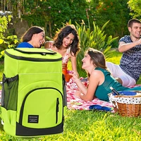 cooling cans insulated soft fridge bag large 33l thermal backpack isothermal fridge travel beach beer picnic bags camping hiking