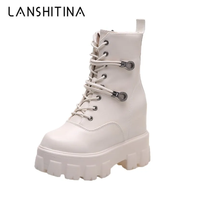 Женские ботильоны новинка 2020 осенние высокие кроссовки удобные кожаные ботинки