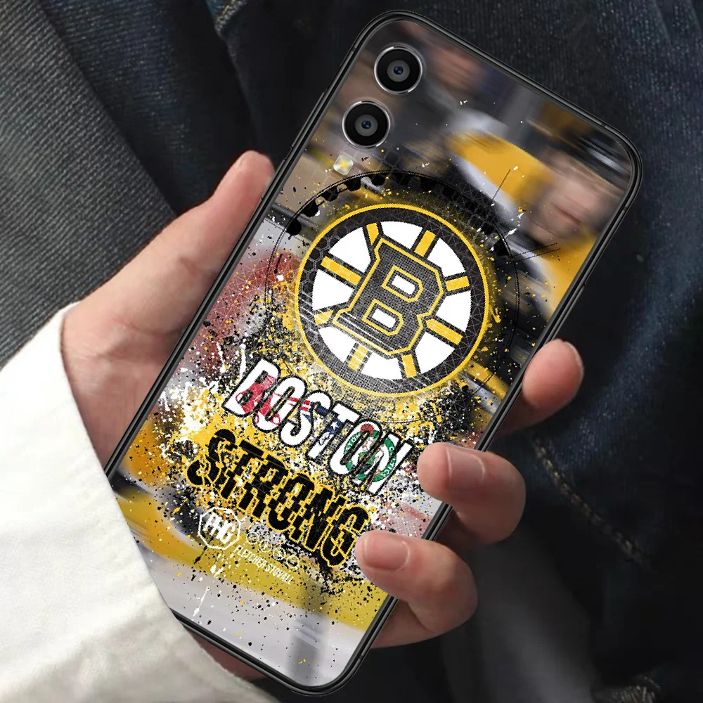 

Boston Bear Hockey Ice Team Phone Case For HUAWEI Honor 6 7 8 A S 9 X Mate 10 20 30 i Lite Pro Y7 2019 black Hoesjes Trend Coque