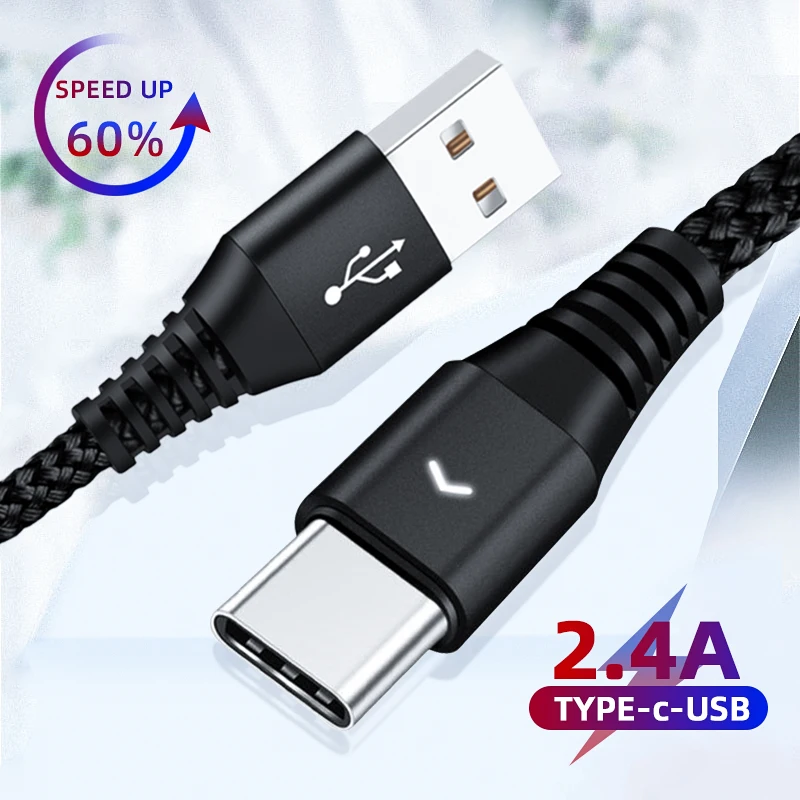 Кабель usb type-C для быстрой зарядки, кабель USB C для телефона, 0,3 м, 1,2 м, 1,8 м, шнур для быстрой зарядки и передачи данных для samsung power Bank, Мобильные кабели