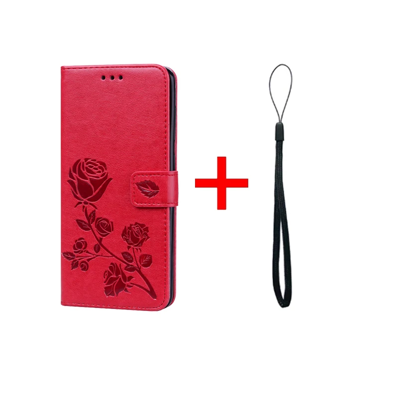 Red Кожаный чехол для samsung J6 Plus, чехол-бумажник, откидная крышка для samsung Galaxy J6Plus J6+ J 6 Plus J600F J610F, чехол для телефона - Цвет: Red