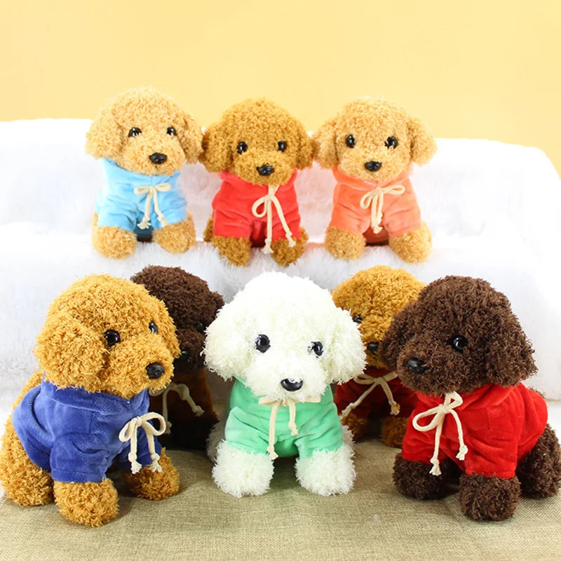

18cm 25cm Poodle Dog Cute Cartoon Plush Dolls Toys Children Boy Girls Christmas Stuffed Toy Home Companion Kids Birthday Gift