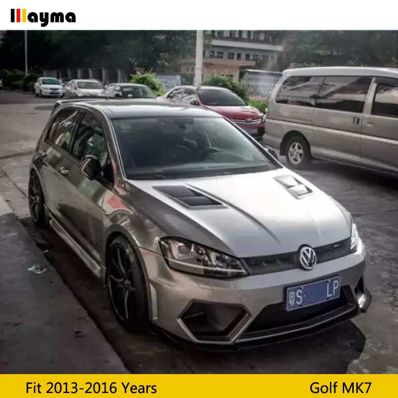 Передний бампер Aspec решетка воздухозаборника из стекловолокна для VW golf 7 Rline GTI 2013 -