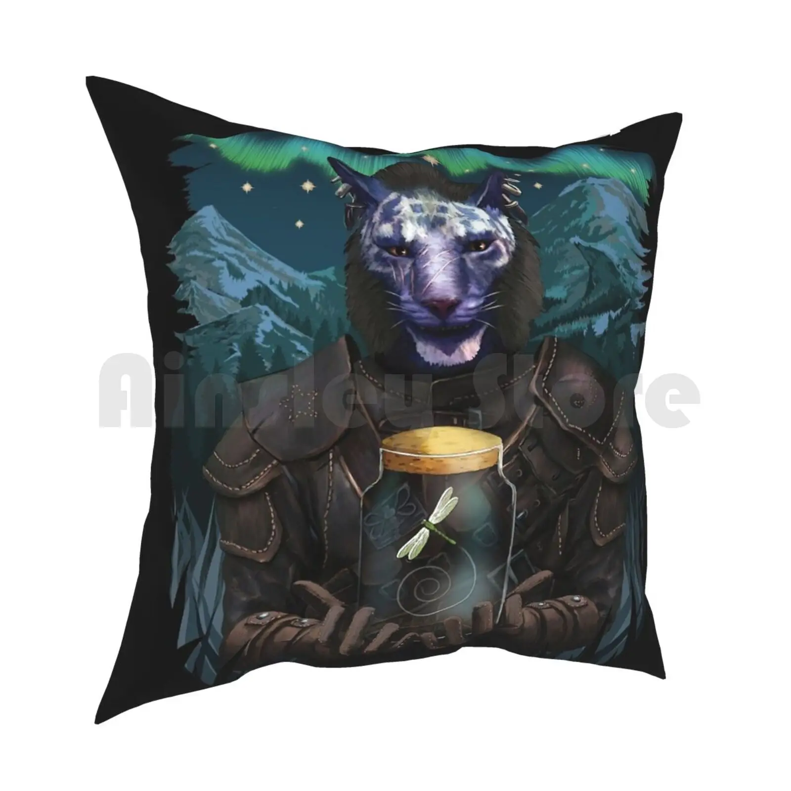 Inigo And Mr подушка в виде стрекозы с рисунком мягкая телефонная Обложка для дома