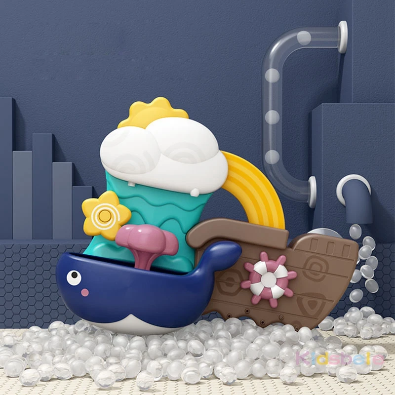 Детские Игрушки для ванны игрушка распылитель воды КИТ облако модель малышей
