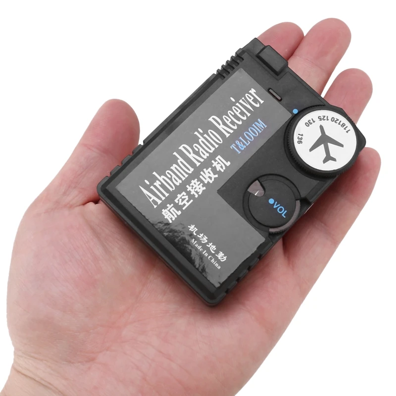 HFES 118MHz-136MHz AAA Air Band Radio Receiver Airband Aviation for Airport Ground on -> Радиоприемник воздушных полос HFES 118 МГц - 136 МГц AAA для авиации на аэропортских землях.