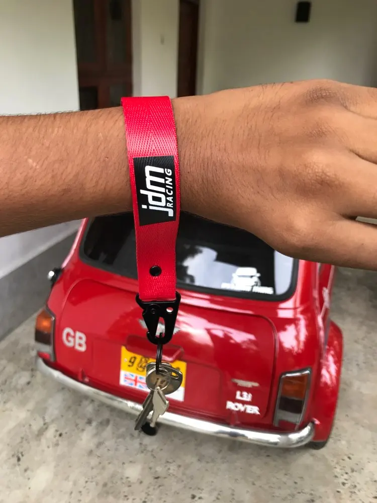 Красный JDM Гоночный брелок метки JDM брелок для ключей авто брелок для автомобиля Дрифт ключ держатель для телефона быстросъемный Дрифт автолюбитель