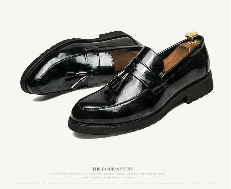 Thick Bottom Mens Dress Shoes Men Bring Brand Wedding Shoes Luxury Italian Casual Office Formal Loafers Boats Leather Shoes Men