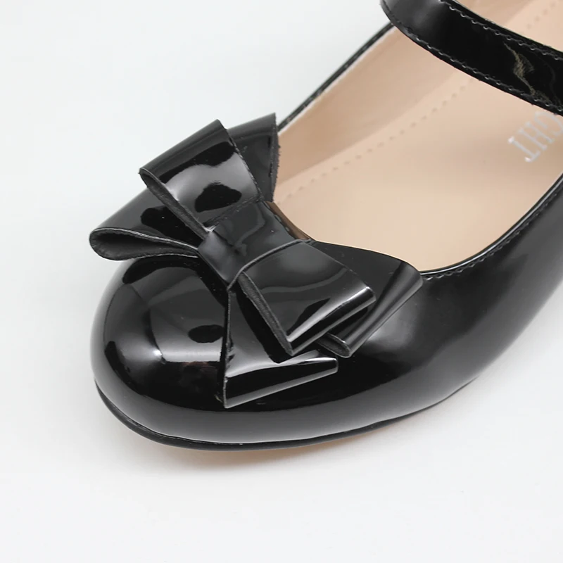 Туфли на низком каблуке с цветами для девочек и подружек невесты школьная обувь