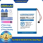 100% Оригинальный LOSONCOER 4500 мАч для FIIO X1 X5 X3 X7 II III 2 3era, литий-полимерный аккумулятор