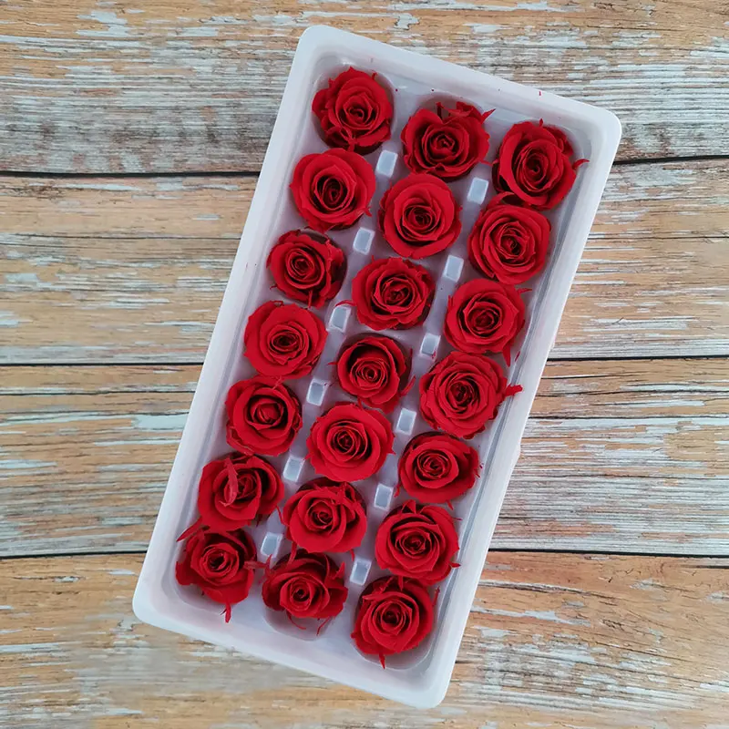 1 коробка высококачественных консервированных цветов неувядающая Роза диаметр 2