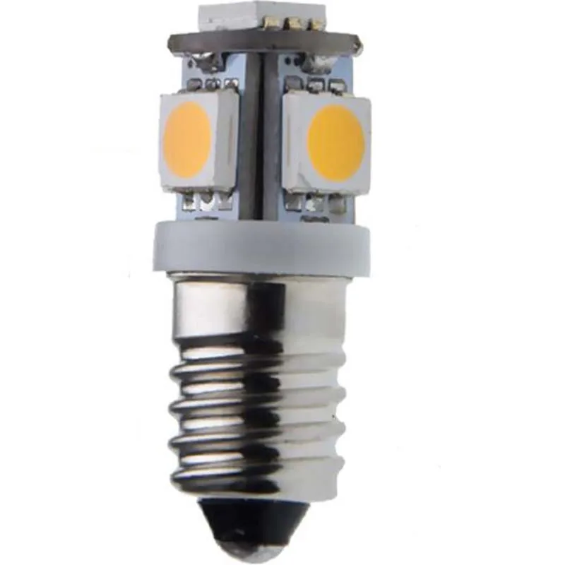 E10 DC 3V LED Light Bulbs 5SMD 5050 Replacement Interior Lantern Flashlight Torches Bulb Lamp
