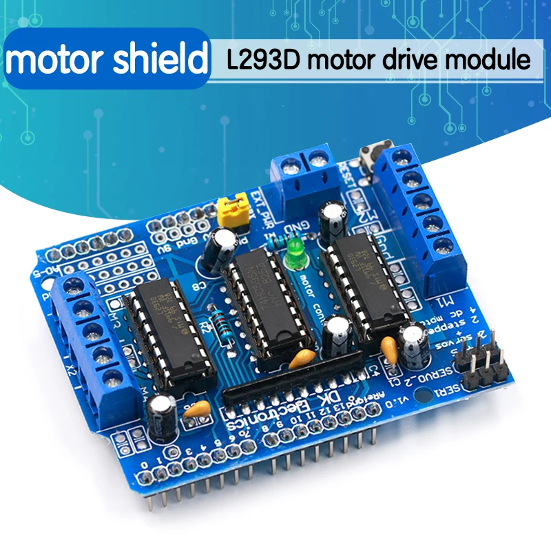 L293D двойной щит привода двигателя для arduino Duemilanove плата расширения управления