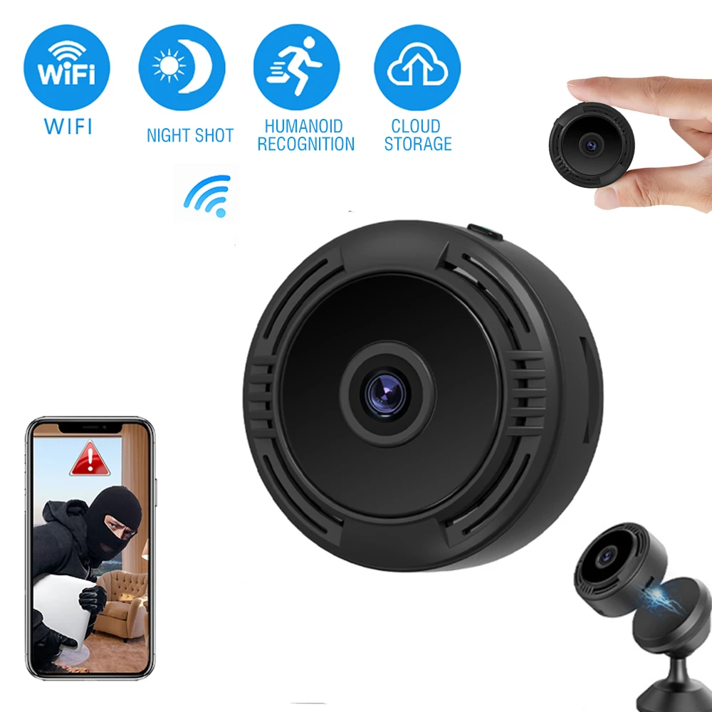 

1080P HD Wifi Mini Camera With Battery Night Vision Motion Detection P2P Wireless IP Remote Indoor Smart Home For Baby Secret