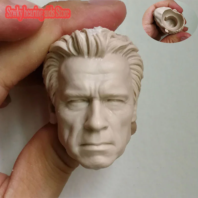 

1/6 г., Неокрашенная фигурка Шварценеггера T800, Арнольда, старой версии, модель скульптуры, подходит для 12-дюймового мужского солдатика, экшн-ф...