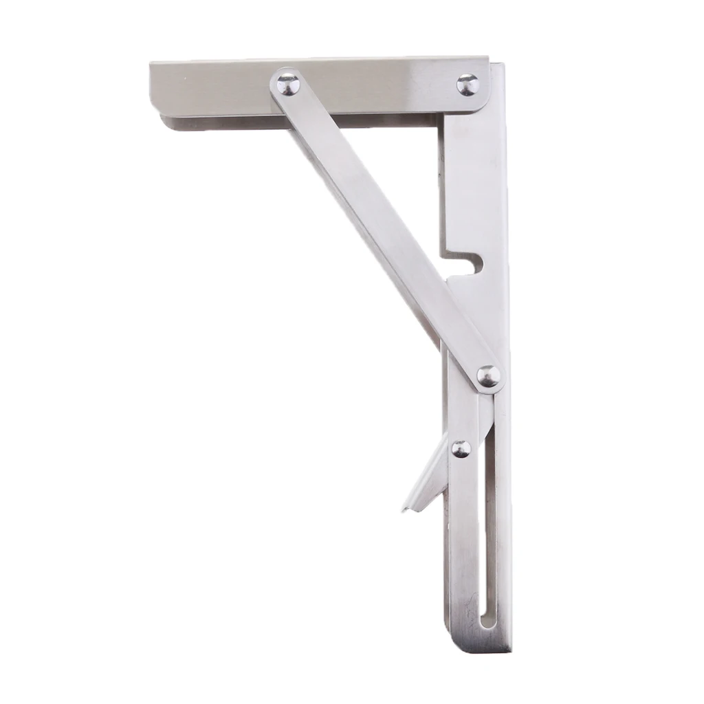 

3 Pieces 8 Inch 10 Inch 12 Inch Stainless Steel Bench Table Triangular Folding Shelf Brackets for Watercraft/Boat/Yacht