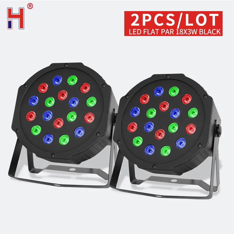 

Par Lights RGB 18X3W Stage Lights Sound Activated DMX Control 7 Modes Uplighting Wall Wash Effect DJ Party Lights For KTV Disco